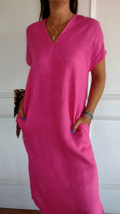 💥Limited time 48% off🔥Women's Casual Relaxed  Dress With Pocket