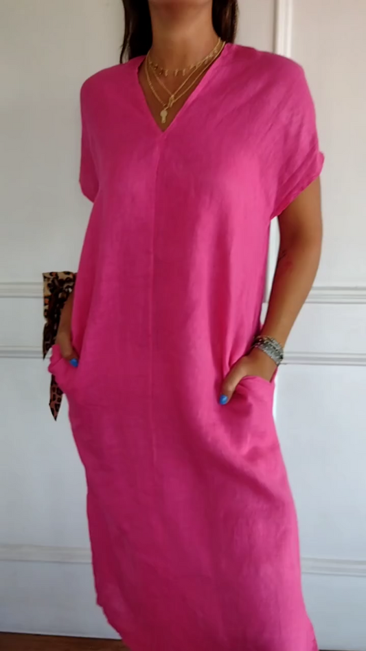 💥Limited time 48% off🔥Women's Casual Relaxed  Dress With Pocket