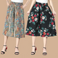 🔥BUY 2 GET 10% OFF🔥Women's High Elastic Waist Pleated Chiffon Wide Leg Culottes