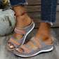 Leather Sandals Diabetic Walking Cross Sandals