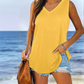 🔥Women's Sleeveless V-Neck Slimming Loose Fit Casual Tank Top T-Shirt