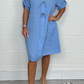 New Plus Size Button Up Tunic Dress