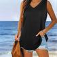 🔥Women's Sleeveless V-Neck Slimming Loose Fit Casual Tank Top T-Shirt