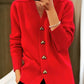 🌸Women's Casual Winter Plain Yarn Wool Yarn Buttoned Cardigan