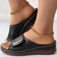Peep Toe Hollow Out Slippers - BUY 2 FREE SHIPPING