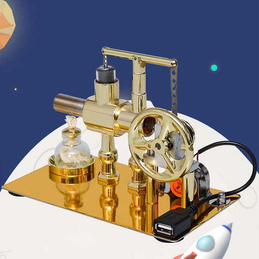 Hot Air Stirling Engine Power Generator Model Kit