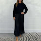 ❄️Winter Specials❄️Women's solid color Long Sleeve Jumper & Pleated Bottom Dress