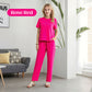 🤍Elevated Minimal Elegant Top+Wide Leg Pants Set🖤Solid Color Fashionable Two-Piece Set