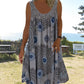 🎉Clearance Sales - 49% OFF🎁Women Summer O-Neck Sleeveless Print Dress
