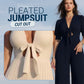 💥Lastday! Hurry up！！💥FREE SHIPPING✈️👗Draped pleated × simple solid color jumpsuit set