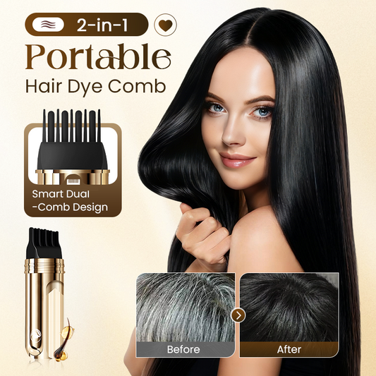 💗LAST DAY SALE 50% OFF⚡50K+ SOLD💕2-in-1 Convenient Hair Dye Comb For Gray Hair