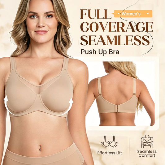 💕 Last Day Special Price £10.99! 💐Women's Elegant Sheer Full Coverage Plus Size Bra