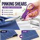 ✂️ 2026 Sale — Over 23,100 Sold! 🧵 Multipurpose Pinking Shears Serrated Scissors – Zigzag Fabric Cutting, Ergonomic Handle & Rust-Resistant Steel ⚡