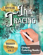 🎨✏️Ink Tracing Coloring Book - For Beginners & Stress Relief(📚Hardcover - No Bleed Pages)