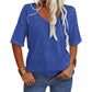 🌸Women's Solid Color V-Neck T-shirt