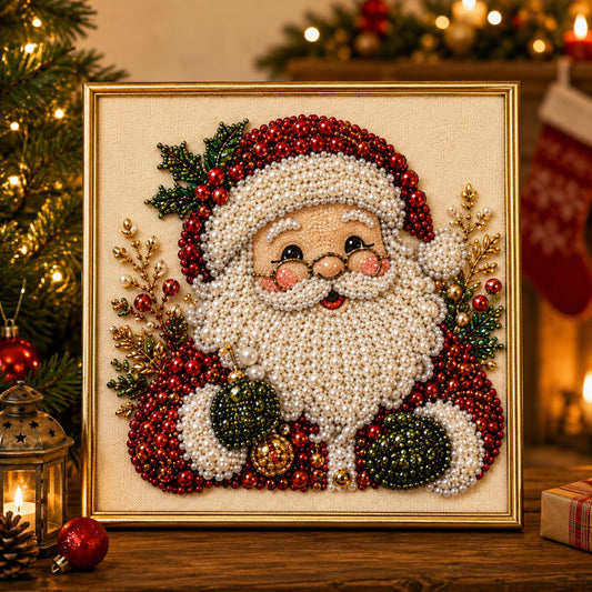 🧘Relaxing & Beginner-Friendly - 🎨💎DIY Christmas Pearl Painting Art Kit