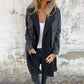 🧥New for 2025✨Mid-Length Trench Coat with Denim Jean Stitching