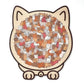 🎁🧩135-Piece Morandi-Colored Cat Shaped Wooden Jigsaw Puzzle