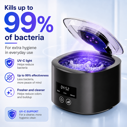 ❄️Summer Special: 50% Off! 🦷Denture Dome Ultrasonic & UV-C Cleaner—Fresher, cleaner dentures in just 5 minutes.
