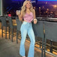 💥Hot Sale 55% OFF💥🔥Tummy Control  Ultra High Rise Stretch Flare Jean👖