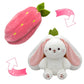 🍓 LAST DAY PROMOTION - 43%OFF🍓Strawberry Bunny Transformed into Little Rabbit🎀 Fruit Doll Plush Toy🐰