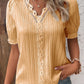 💥2025 New Arrival Pre-Sale✨V Neck Plain Lace Elegant Shirt