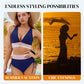 ⏳Limited time offer - 78% OFF👙High Waisted Tummy Control Color Block Bikini Sets