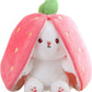 🍓 LAST DAY PROMOTION - 43%OFF🍓Strawberry Bunny Transformed into Little Rabbit🎀 Fruit Doll Plush Toy🐰