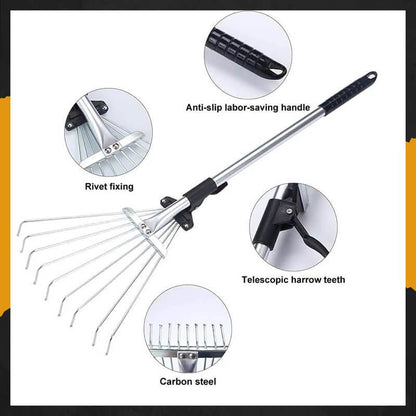 🎁Hot Sale 50% OFF⏳Telescopic Garden Leaf Rake