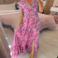 💃Hot Sale 50% OFF🔥 Floral Print V-neck Dress