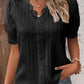 💥2025 New Arrival Pre-Sale✨V Neck Plain Lace Elegant Shirt