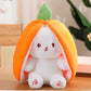 🍓 LAST DAY PROMOTION - 43%OFF🍓Strawberry Bunny Transformed into Little Rabbit🎀 Fruit Doll Plush Toy🐰