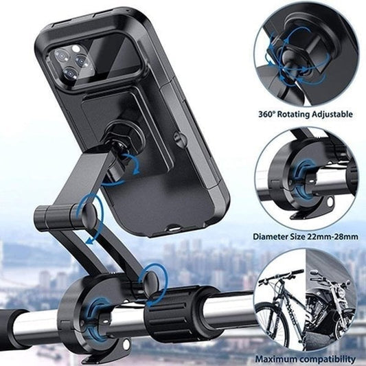 🔥Limited Time Special Sale 49% OFF💧Waterproof Bicycle & Motorcycle Phone Holder
