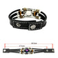 💥Last-day sale – 50% off ☪️Glow-in-the-dark leather zodiac sign bracelet for men and women (6.9/8.1 inches)♑️