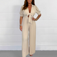 💥Lastday! Hurry up！！💥FREE SHIPPING✈️👗Draped pleated × simple solid color jumpsuit set