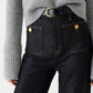 ⭐2025 Best Selling Jeans-42% OFF👖Tummy Control Cropped Wide-Leg Jeans