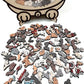 🎁🧩135-Piece Morandi-Colored Cat Shaped Wooden Jigsaw Puzzle