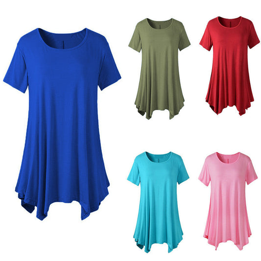 Women's Loose Comfortable Mid-length Short-sleeved T-shirt