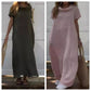 Women’s Cowl Neck Cotton and Linen Casual Dress
