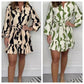 🌷Limited Time Offer 50% OFF🌷Casual Irregular Stripe Lapel Tie Waist Shirt Dress