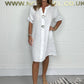New Plus Size Button Up Tunic Dress