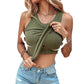 💖Last Day Special Price ￡9.99!!💖Ribbed Stretchy Tank Top with Shelf Bra