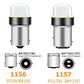 1156 1157 COB 12SMD LED Bulbs for Car and Motorcycle Reverse Turn Signal Brake Tail Lights