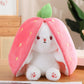 🍓 LAST DAY PROMOTION - 43%OFF🍓Strawberry Bunny Transformed into Little Rabbit🎀 Fruit Doll Plush Toy🐰