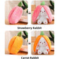 🍓 LAST DAY PROMOTION - 43%OFF🍓Strawberry Bunny Transformed into Little Rabbit🎀 Fruit Doll Plush Toy🐰