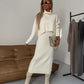 🎉Happy New Year! 50% OFF 🛍️Midi Sweater Dress & Turtleneck Ensemble