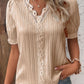 💥2025 New Arrival Pre-Sale✨V Neck Plain Lace Elegant Shirt