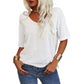 🌸Women's Solid Color V-Neck T-shirt