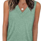 🔥Women's Sleeveless V-Neck Slimming Loose Fit Casual Tank Top T-Shirt