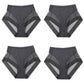 High Waist Ice Silk Seamless Shaping Briefs